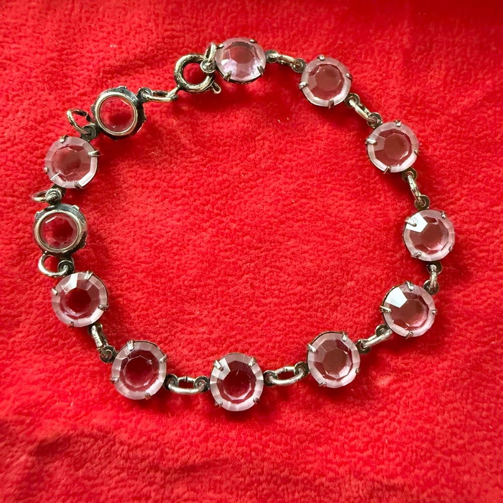 Banana Republic Vintage Pink Crystal Bracelet